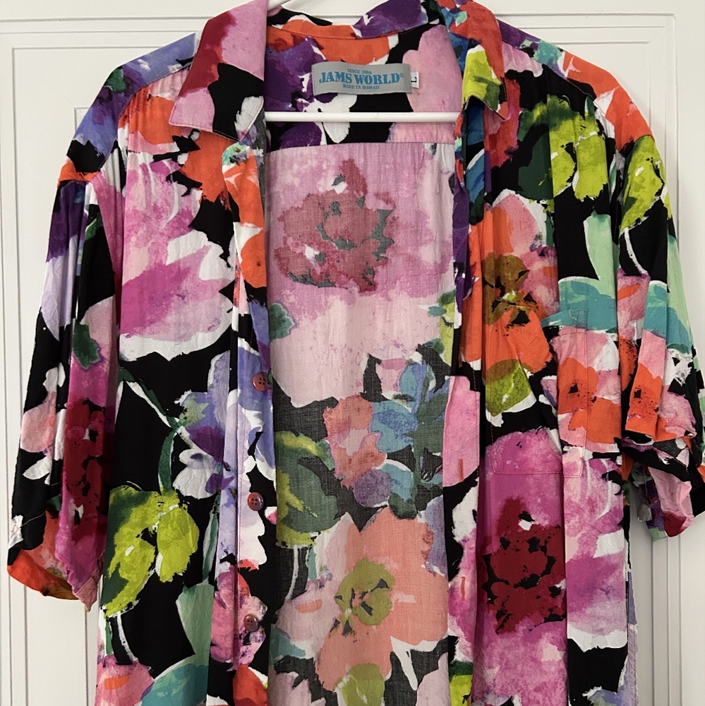 Jams World Purple and Orange Floral Kimono